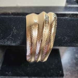 Lustrous Gold Women's Cuff Bracelet